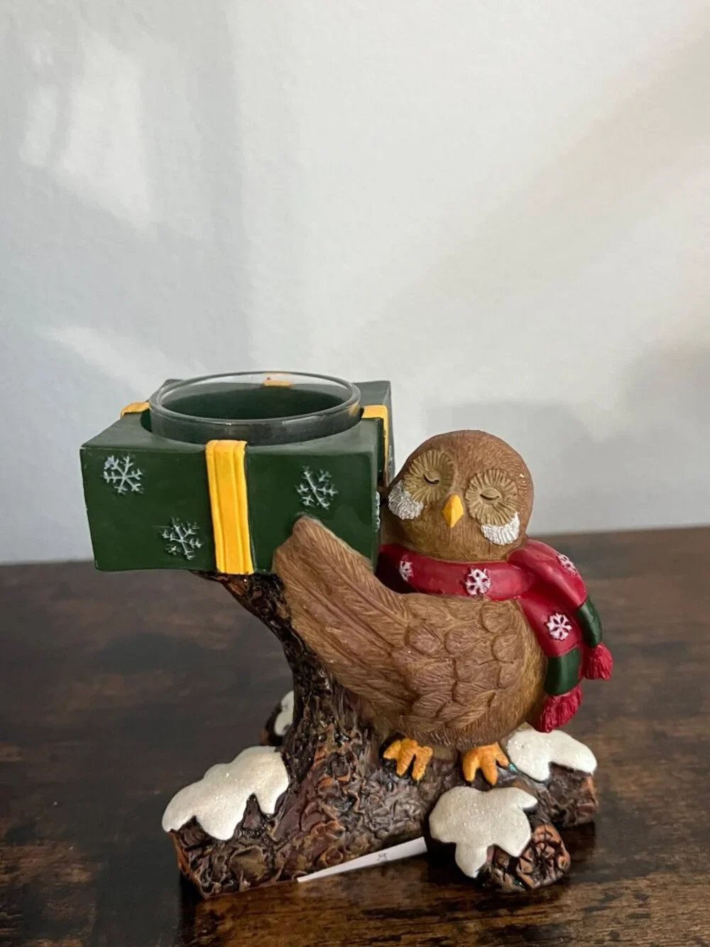 Yankee Candle Christmas Owl Tealight Holder